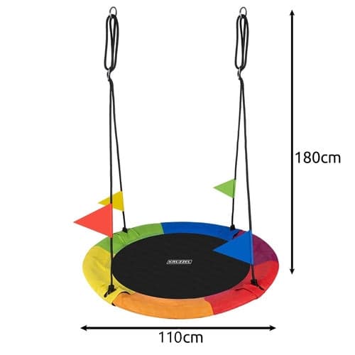 Storkens Näste gunga för barn 110 cm, max 150 kg, justerbara rep