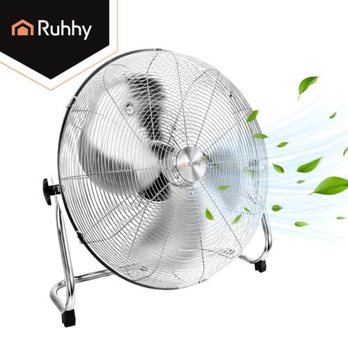 Gulvventilator 50 cm 130W metal, 3 hastigheder, 180 cm kabel