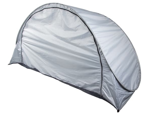 Rantateltta UV-suojalla automaattinen pystytys 195x120x95 cm harmaa