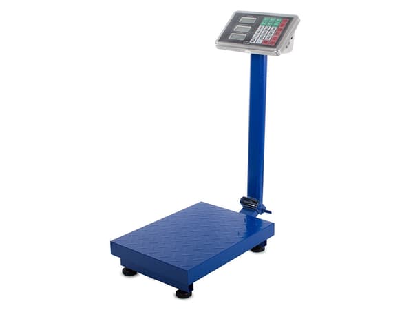 Elektronisk platformvægt 100 kg 20 g LCD 30x40 cm i rustfrit stål