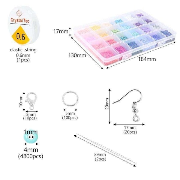 DIY Pärllåda med Seed Beads – 4800 Pärlor för