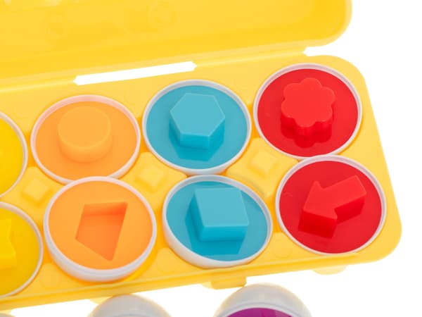 Formsorterare ägg 12 delar Montessori leksak 18 mån+ multifärg