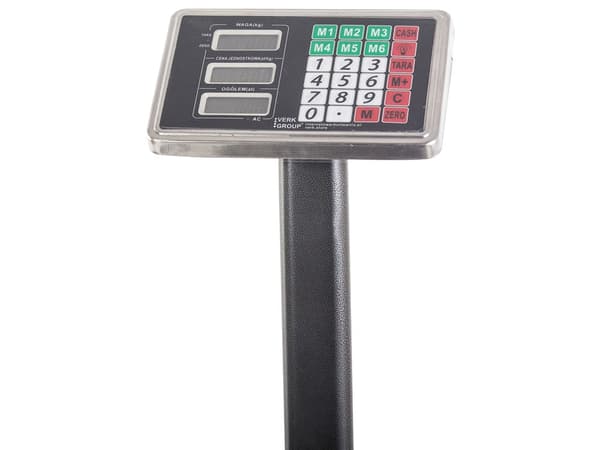 Platformvægt 300 kg rustfri vægtplade 40x50 cm LCD-display