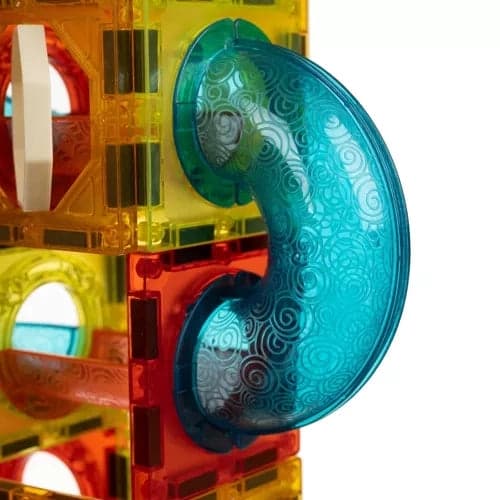 Magnetiska byggblock 77 delar med lysande bollar och paneler