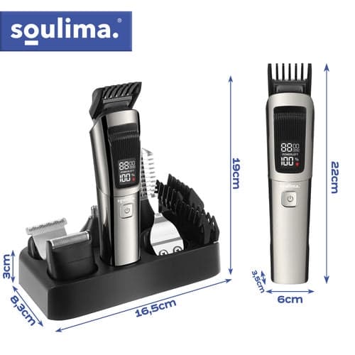 8-i-1 barbermaskine & trimmer til hår/skæg/krop, USB-C, IPX6
