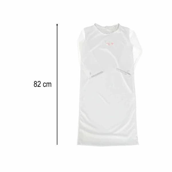 Englekostume til børn sæt 4 dele hvid/sølv str. S 100-110 cm