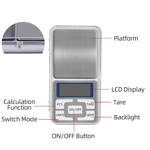 Digital Pocket Scale - Pocket Scale for Jewelry and Spices