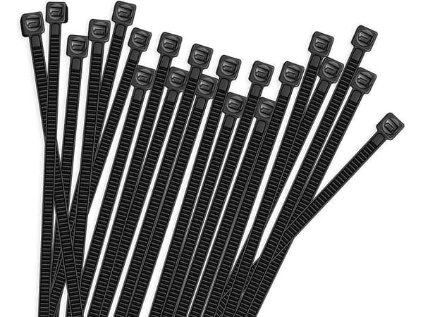Kabelbindere i nylon 3,6x200 mm sort 100-pack