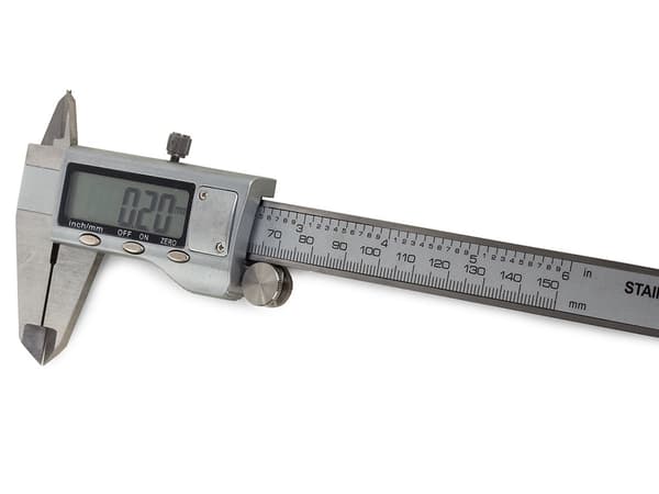 Digitalt skydelære 150 mm i rustfrit stål 0,02 mm med etui