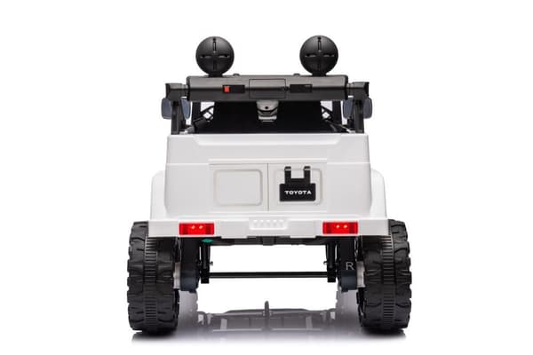 Elbil för barn Toyota FJ batteribil vit