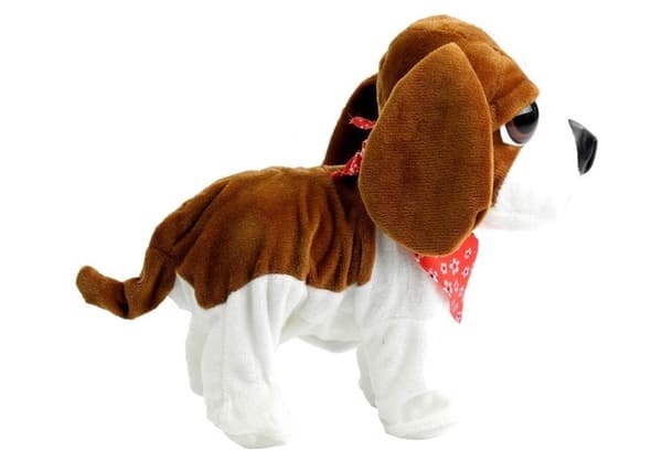 Interaktiv leksakshund med koppel, dansar och sjunger, 22 cm, 3+