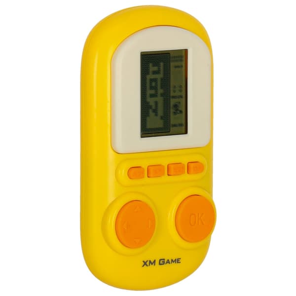 Mini arkadspel fickkonsol för barn 6+ gul, 2x AAA (ingår ej) Gul