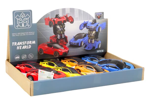 Transformers leksaksrobot bil 2-i-1 11 cm, 8-pack, från 3 år