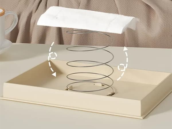 Servettbox/tissue box organizer i plast 19x13,5x9,3 cm