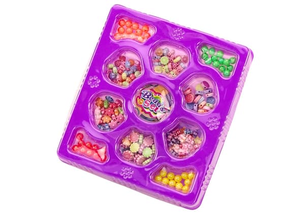 Perlesæt smykkefremstilling til børn 3+ med perlemorperler & snor