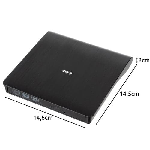 Ekstern DVD/CD-brænder USB 3.0 24x/8x til Windows/macOS/Linux