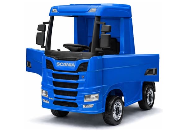 Batteribil Scania 500R HL698 4x4 blå för barn