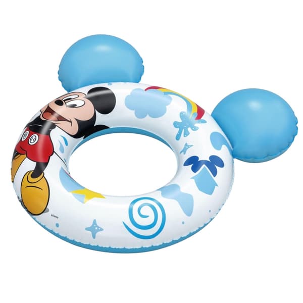 Uppblåsbar simring 56 cm i PVC med Mickey Mouse-motiv för barn