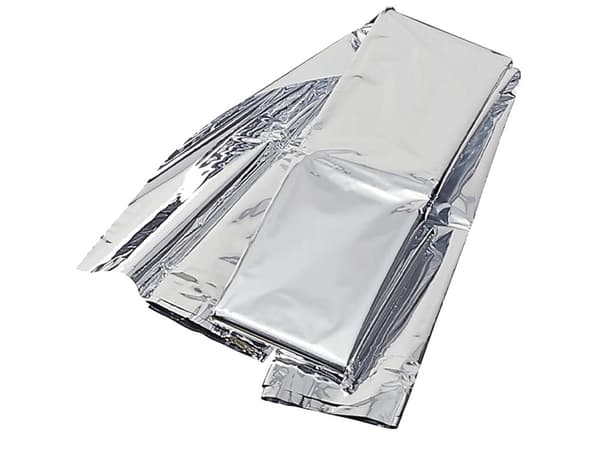 Redningsfilt i sølvfolie 140x210 cm sølv 1-pack