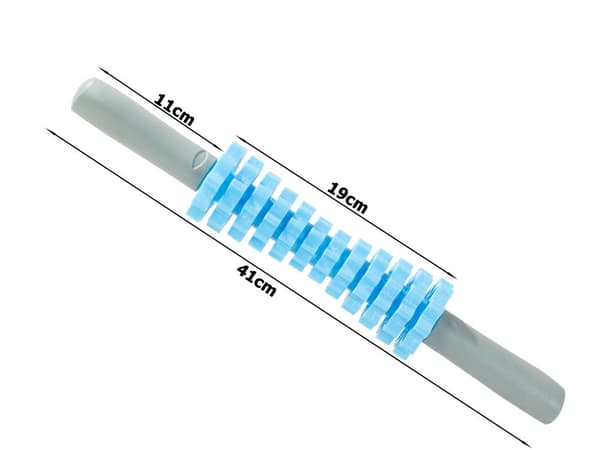 Massage roller med 12 roterende ruller 41 cm