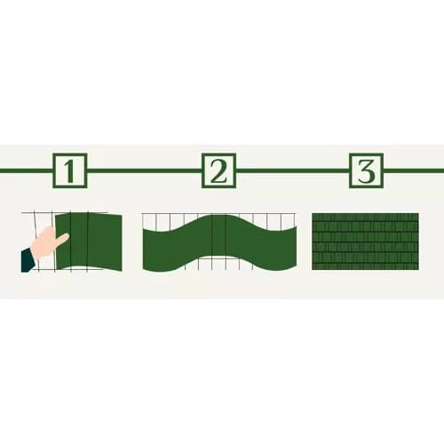 Hegnsbånd PP antracit 19x260 cm UV-bestandigt til panelhegn