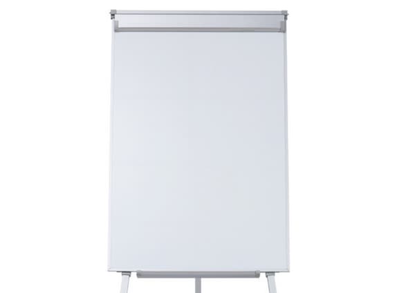 Magnetisk flipchart på stativ 70x100 cm whiteboard, lutbar 15°