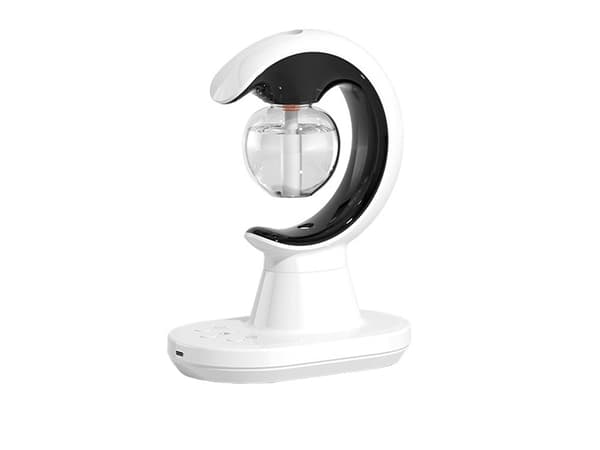 Luftfugter 90 ml med aromaterapi LED-natlampe USB hvid
