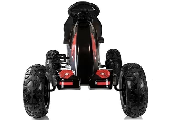 Gokart för barn 6+ år med pumpade svarta däck