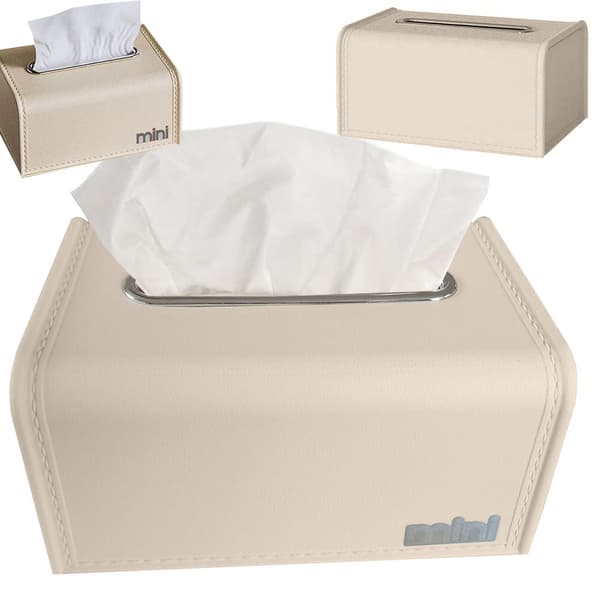 Servettbox/tissue box organizer i plast 19x13,5x9,3 cm