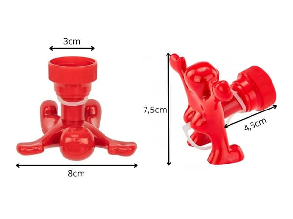 Flaskehætte med prop til sauceflasker plast Ø3 cm