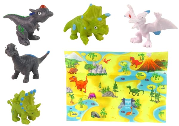 Dinosaurieägg målarset 12 ägg + 6 figurer, 3+ år
