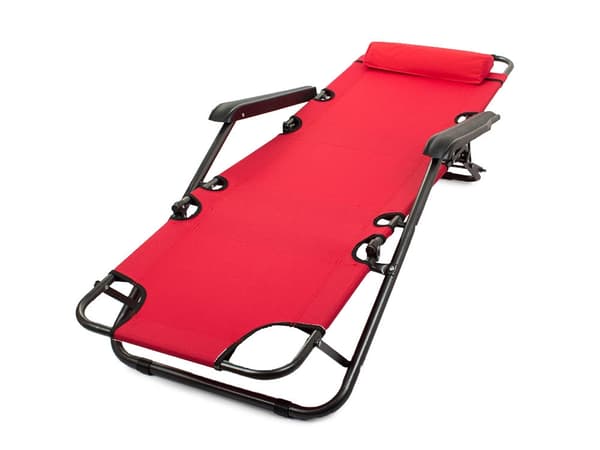 Kokoontaitettava aurinkotuoli zero gravity punainen max 120 kg