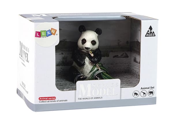 Samlarfigur stor panda i plast 7,5 cm, från 3 år