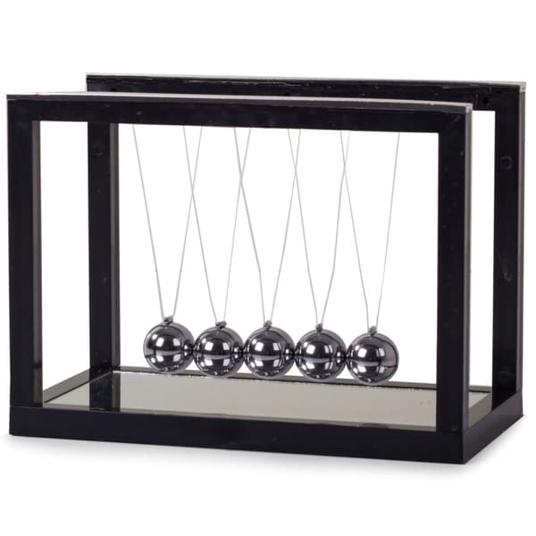 Newtonin heiluri 5 palloa peilijalustalla 15 cm