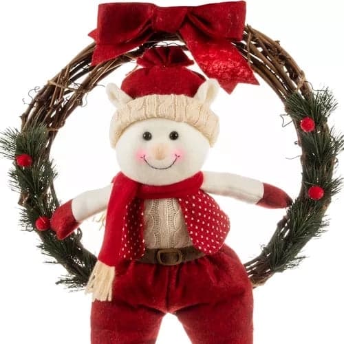 Julkrans julälv 36 cm för dörr/vägg, trä/plast/polyester