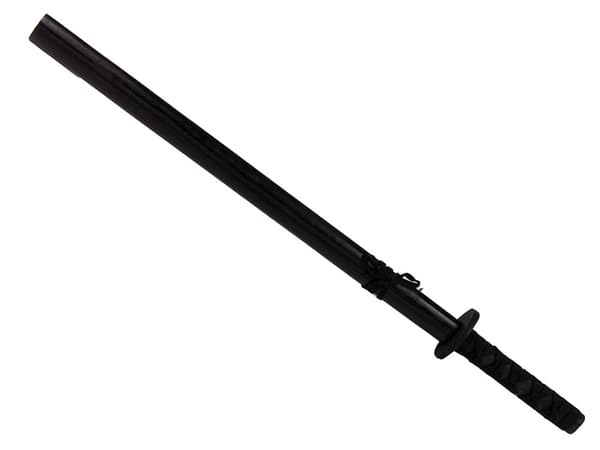Træsværd legetøj 73 cm sort/grå med hylster, CE/EN71, 3+