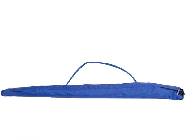 Strandparasol med sidoväggar 213 cm UV-skydd fällbar med bärväska multifärg