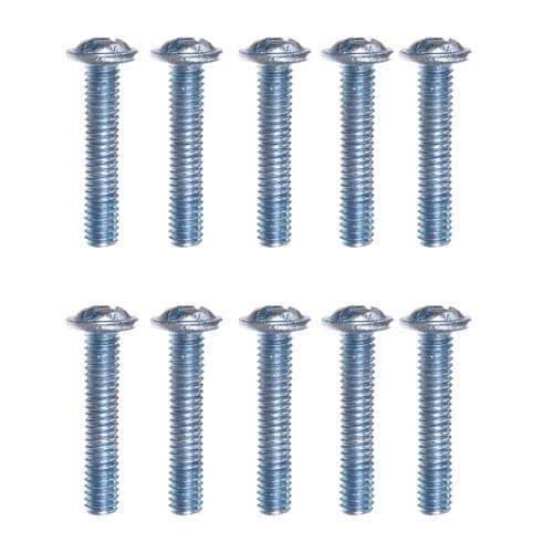 Möbelknoppar matt svart 10-pack 3x2,6 cm inkl skruvar
