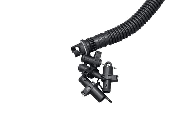 Högtryckshandpump med tryckmätare 5 adaptrar för SUP och luftmadrass