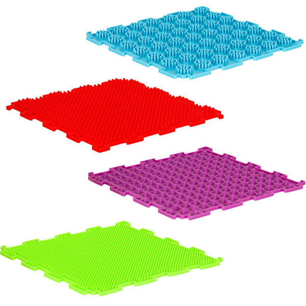 Sensorisk ortopedisk pusselmatta 8 moduler 24,2x24,2 cm barn 2+