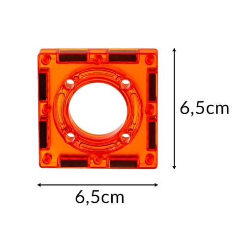 Magnetiska byggblock 3D kulbana 110 delar med LED, 3+ år