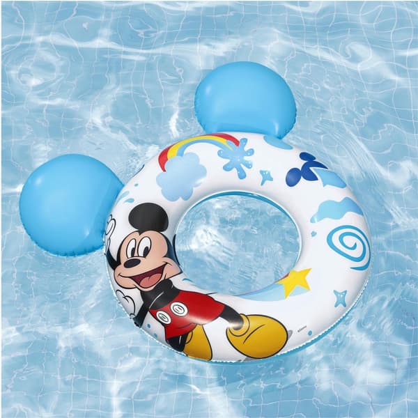 Uppblåsbar simring 56 cm i PVC med Mickey Mouse-motiv för barn