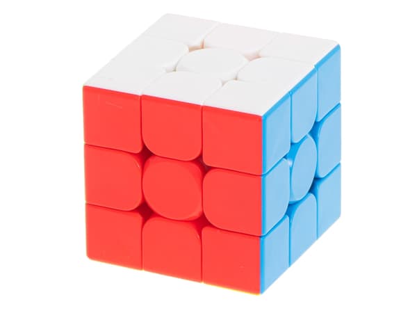Logikpuslespil kube 5,5 cm roterende farvefelter til børn og voksne Multicolor
