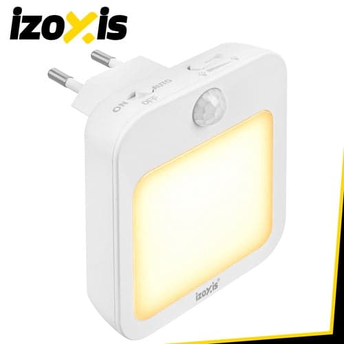 LED nattlampa med rörelse- och skymningssensor 2-pack 230V varmvit