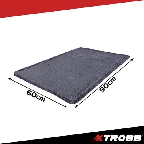 Biltorkduk mikrofiber 90x60 cm 1300 GSM dubbelsidig spiraltvinnad
