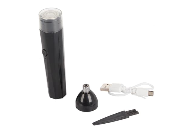 Næse- og øretrimmer til mænd USB-opladning 2 trimhoveder 15 cm