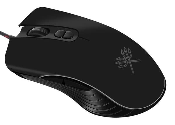 Kablet gamingmus USB optisk 7200 DPI 7 knapper højrehåndet sort