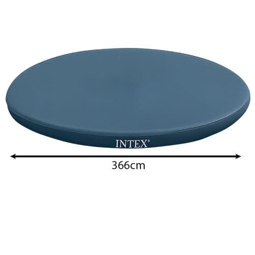 Poolöverdrag för Intex Easy Set 366 cm, vinyl 110 g/m² mörkblå
