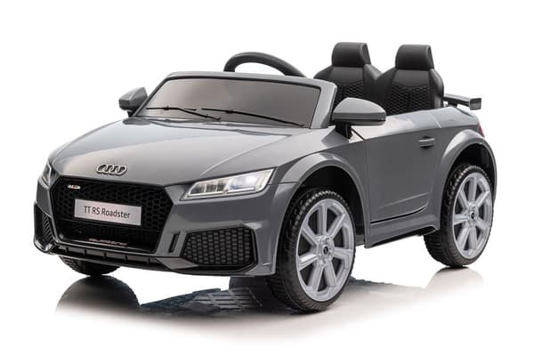 Elbil för barn Audi TTRS grå batteridriven åkbil