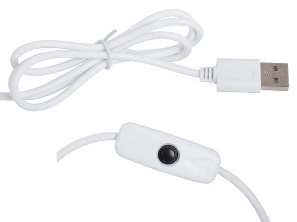 Pöytälamppu puristimella 24 LED USB 2 valotilaa valkoinen/hopea